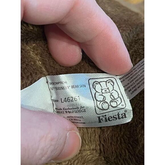 Great Wolf Lodge Brinley Bear Plush 16" Stuffed Toy Huggable Brown - Picture 4 of 7